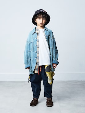 「アイテム（ジャケット/アウター）」を使った、parkmadeinkyotoさん（キッズ・125cm）の秋コーディネート