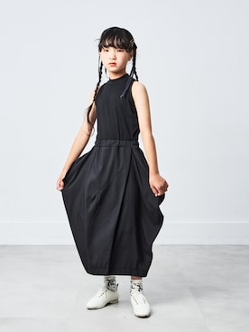「TOBOGGANのアイテム（ワンピース）」を使った、parkmadeinkyotoさん（キッズ・125cm）の夏コーディネート