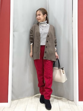 「アイテム（カーディガン/ボレロ）」を使った、shio さん（レディース・143cm）の秋コーディネート