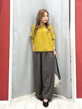 「ニットカーディガン」｜shio さん（レディース・143cm・20代）の秋コーディネート