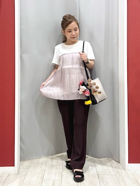 「DRESKIP（ドレスキップ）のアイテム」を使った、shio さん（レディース・143cm）の夏コーディネート