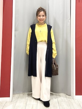 「アイテム（ネックレス）」を使った、shio さん（レディース・143cm・20代）の冬コーディネート