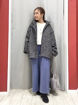 「アイテム（アクセサリー）」を使った、shio さん（レディース・143cm）の冬コーディネート