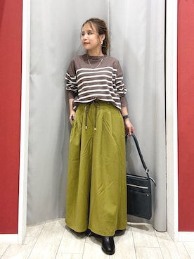 「アイテム（トップス）」を使った、shio さん（レディース・143cm）の秋コーディネート
