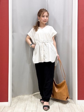 「テーパードパンツ」｜shio さん（レディース・143cm）の夏コーディネート