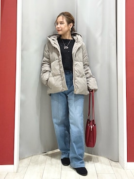 「アイテム（ダウンジャケット/コート）」を使った、shio さん（レディース・143cm）の秋コーディネート