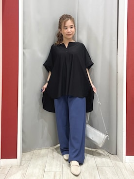「アイテム（その他シューズ、ホワイト系）」を使った、shio さん（レディース・143cm）の夏コーディネート