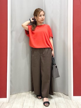 「DRESKIP（ドレスキップ）のアイテム（パンツ）」を使った、shio さん（レディース・143cm）の夏コーディネート