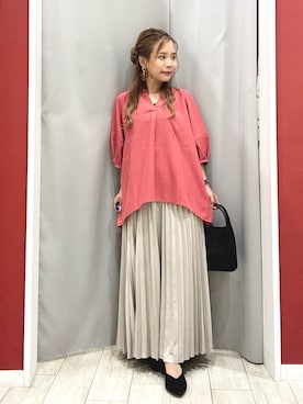 「アイテム（ショルダーバッグ）」を使った、shio さん（レディース・143cm）の夏コーディネート