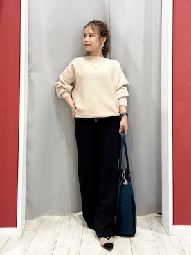 「アイテム（ネックレス）」を使った、shio さん（レディース・143cm）の秋コーディネート