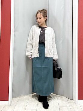 「SHOO・LA・RUE（シューラルー）のアイテム（ブーツ）」を使った、shio さん（レディース・143cm）の秋コーディネート