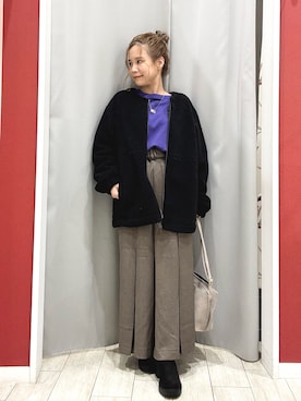「SHOO・LA・RUE（シューラルー）のアイテム（ブーツ）」を使った、shio さん（レディース・143cm）の秋コーディネート