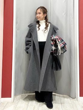 「アイテム（トートバッグ）」を使った、shio さん（レディース・143cm）の冬コーディネート