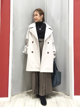 「アイテム（トートバッグ）」を使った、shio さん（レディース・143cm）の秋コーディネート