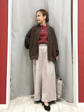 「アイテム（バッグ）」を使った、shio さん（レディース・143cm）の秋コーディネート
