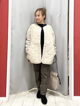 「SHOO・LA・RUE（シューラルー）のアイテム（ブーツ）」を使った、shio さん（レディース・143cm）の秋コーディネート