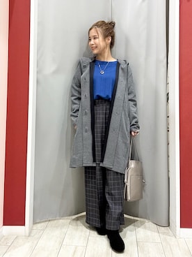 「アイテム（パンツ）」を使った、shio さん（レディース・143cm）の秋コーディネート