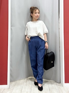 「アイテム（バックパック/リュック）」を使った、shio さん（レディース・143cm）の夏コーディネート