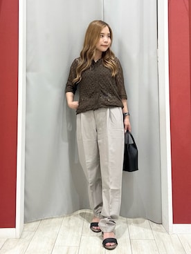 「アイテム（ショルダーバッグ）」を使った、shio さん（レディース・143cm）の夏コーディネート