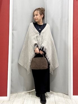 「アイテム（ブーツ）」を使った、shio さん（レディース・143cm）の秋コーディネート