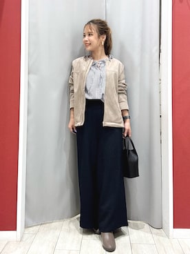 「アイテム（ブルゾン）」を使った、shio さん（レディース・143cm）の秋コーディネート