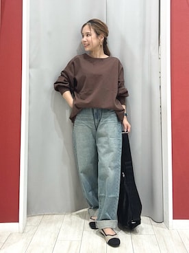 「アイテム（Tシャツ/カットソー）」を使った、shio さん（レディース・143cm）の秋コーディネート