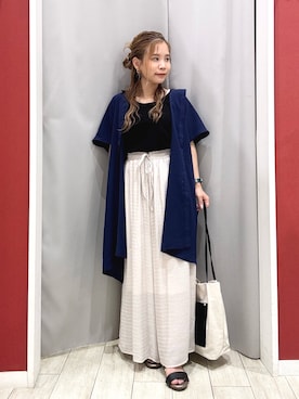 「アイテム（チュニック）」を使った、shio さん（レディース・143cm）の夏コーディネート