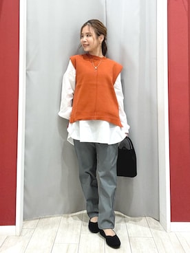 「アイテム（パンプス）」を使った、shio さん（レディース・143cm）の秋コーディネート