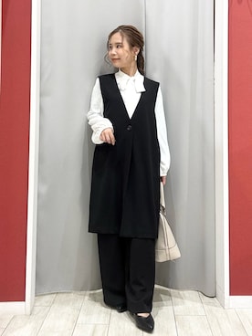 「アイテム（トートバッグ）」を使った、shio さん（レディース・143cm）の冬コーディネート