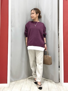 「アイテム（ニット/セーター）」を使った、shio さん（レディース・143cm）の秋コーディネート