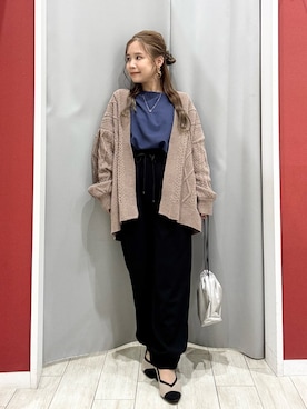 「アイテム（パンツ）」を使った、shio さん（レディース・143cm）の秋コーディネート