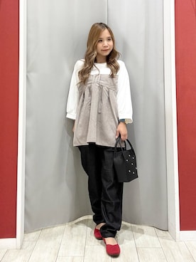 「アイテム（パンプス）」を使った、shio さん（レディース・143cm）の秋コーディネート