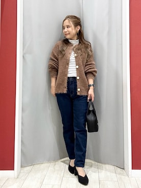 「アイテム（カーディガン/ボレロ）」を使った、shio さん（レディース・143cm）の秋コーディネート