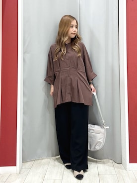 「アイテム（ショルダーバッグ）」を使った、shio さん（レディース・143cm）の夏コーディネート