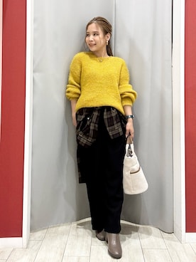 「アイテム（ネックレス）」を使った、shio さん（レディース・143cm・20代）の秋コーディネート