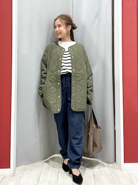 「アイテム（パンツ）」を使った、shio さん（レディース・143cm）の秋コーディネート