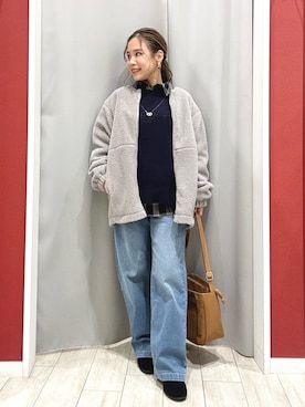 「アイテム（ネックレス）」を使った、shio さん（レディース・143cm）の秋コーディネート