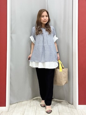 「アイテム（バッグ）」を使った、shio さん（レディース・143cm）の夏コーディネート