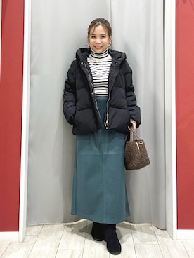 「アイテム（ダウンジャケット/コート）」を使った、shio さん（レディース・143cm）の秋コーディネート