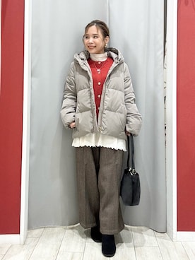 「アイテム（チュニック）」を使った、shio さん（レディース・143cm）の秋コーディネート