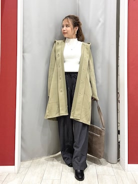 「アイテム（バッグ）」を使った、shio さん（レディース・143cm）の秋コーディネート