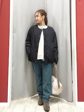 「アイテム（ブルゾン）」を使った、shio さん（レディース・143cm）の秋コーディネート