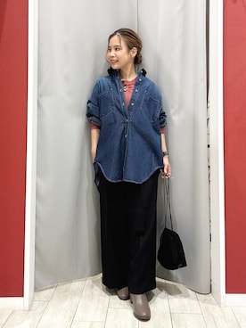 「アイテム（トップス）」を使った、shio さん（レディース・143cm）の秋コーディネート