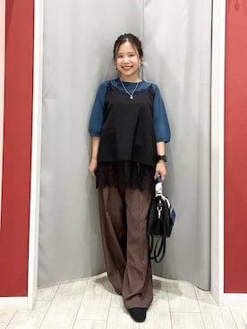 「SHOO・LA・RUE（シューラルー）のアイテム（その他パンツ）」を使った、shio さん（レディース・143cm）の秋コーディネート