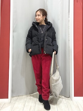 「アイテム（アクセサリー）」を使った、shio さん（レディース・143cm）の冬コーディネート