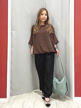 「SHOO・LA・RUE（シューラルー）のアイテム」を使った、shio さん（レディース・143cm）の夏コーディネート