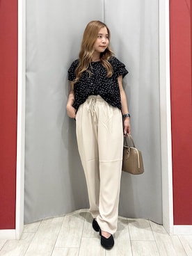 「アイテム（ショルダーバッグ）」を使った、shio さん（レディース・143cm）の夏コーディネート