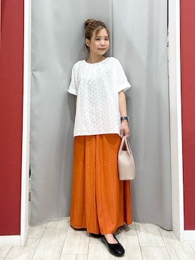 「アイテム（Tシャツ/カットソー）」を使った、shio さん（レディース・143cm・20代）の夏コーディネート