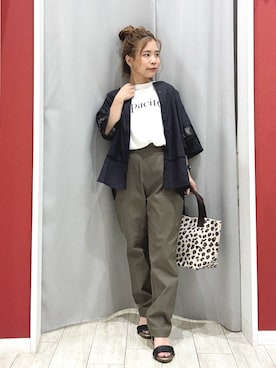 「アイテム（Tシャツ/カットソー）」を使った、shio さん（レディース・143cm・20代）の夏コーディネート