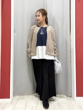 「アイテム（アクセサリー）」を使った、shio さん（レディース・143cm）の秋コーディネート